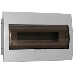 Корпус пластиковый ЩРВ-П-18 черн. прозр. дверь IP41 GENERICA MKP12-V-18-41-G