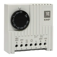 Термостат NO/NC (охлаждение/обогрев) на DIN-рейку 5-10A 230В IP20 PROxima EKF thermo-no-nc-din