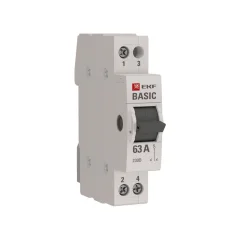 Трехпозиционный переключатель 1P 63А Basic EKF tps-1-63