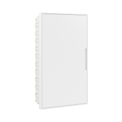 Щиток 36 мод встраиваемый FRAME, белый, с белой дверцей, с 4 шинами PEN (2шт на 8 отв. и 2шт на 10от
