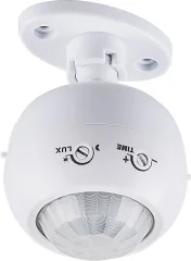 Датчик движения поворотный1200W 8m 120°(гориз.) 360°(верт.) белый, SEN16 Feron 22074