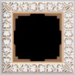 Рамка на 1 пост (белое золото) Antik W0011523 Werkel a050934