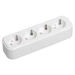 Розетка переносная разб. К04 4 места CLASSIC IEK KYP11-16-04-00-Z