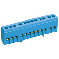 Шина N "ноль" в корп изол на DIN-рейку ШНИ-6х9-14-К-С IEK YNN10-69-14KD-K07