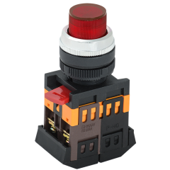 Кнопка ABLFP-22 красный d22мм неон/240В 1з+1р IEK BBT20-ABLFP-K04