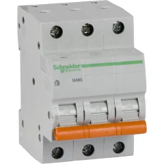 Выключатель автоматический SE Домовой ВА63 3P 6A C Schneider Schneider Electric 11221