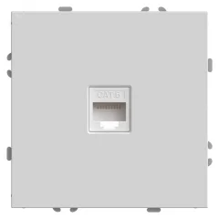 Розетка компьютерная 1-местная RJ-45 (механизм), , серия Эмили, RST00-5117-01, белый фарфор, STEKKER