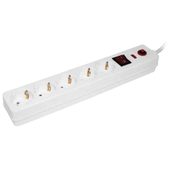 Сетевой фильтр СФ-05К 16А 5 мест 2P+PE/3м 3х1мм2 IEK WFP10-16-05-03-N