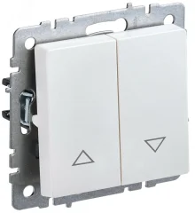 BRITE Выключатель жалюзи 10А ВС10-1-5-БрЖ жемчуг IEK BR-V15-0-10-K36