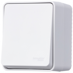AtlasDesign PROFI IP54 О/У 1-клавишный ПЕРЕКЛЮЧАТЕЛЬ 10 АХ, БЕЛЫЙ Systeme Electric ATN540161