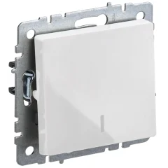 BRITE Выключ. 1-кл. с инд. 10А ВС10-1-1-БрБ бел. IEK BR-V10-1-10-K01