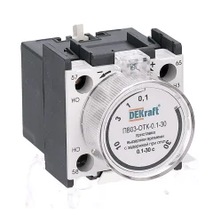 Приставка выд. врем. с задерж. при откл. 0.1-30сек. 1з+1р ПВ-03 DEKraft 24115DEK