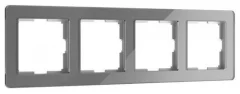 Рамка на 4 поста Acrylic графит W0042704 Werkel a062132