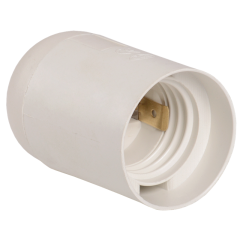 Ппл27-04-К02 Патрон подвесной пластик, Е27, белый (50 шт), стикер на изделии, IEK EPP10-04-01-K01