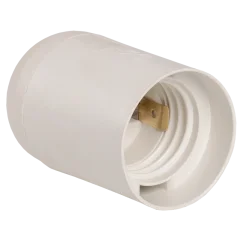 Ппл27-04-К02 Патрон подвесной пластик, Е27, белый (50 шт), стикер на изделии, IEK EPP10-04-01-K01