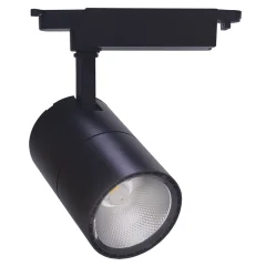Светильник трековый светодиодный на шинопровод 20W, 1800 Lm, 4000К, 35 градусов, черный, AL103 со вс