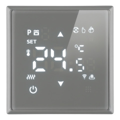 Терморегулятор Wi-Fi 250В, 3500Вт (платиново-серый) / RSW00-5119-10 STEKKER 50378