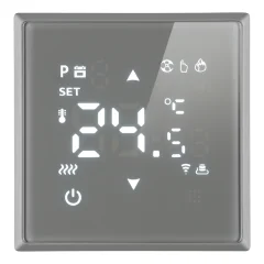 Терморегулятор Wi-Fi 250В, 3500Вт (платиново-серый) / RSW00-5119-10 STEKKER 50378