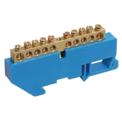 Шина N "ноль" на DIN-изол ШНИ-8х12-14-Д-С IEK YNN10-812-14D-K07