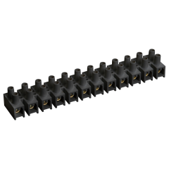 Зажим винтовой ЗВИ-15 н/г 4,0-10мм2 12пар черные IEK UZV5-015-06