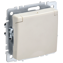 BRITE Роз. с з/к/ш с кр. 16А IP44 РСбш10-3-44-БрКр беж. IEK BR-R16-16-44-K10