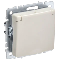BRITE Роз. с з/к/ш с кр. 16А IP44 РСбш10-3-44-БрКр беж. IEK BR-R16-16-44-K10