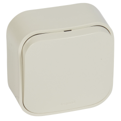 Выключатель одноклавишный Quteo слоновая кость Legrand 782230