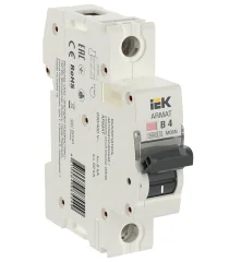 ARMAT Авт. выкл. M06N 1P B 4А IEK AR-M06N-1-B004