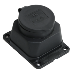 РБ13-1-0м Розетка с защ. кр. настен. ОМЕГА IP44 IEK PKR11-016-2-K02