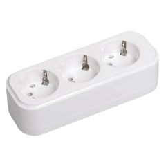 Розетка переносная разб. К03 3 места CLASSIC IEK KYP11-16-03-00-Z