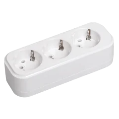 Розетка переносная разб. К03 3 места CLASSIC IEK KYP11-16-03-00-Z