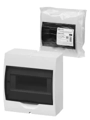 Щит ЩРН-П-8 модулей, навесной, пластик, белый, дымчатая дверца, без шин, IP41 TDM SQ090 TDM Electric