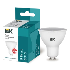 Лампа LED PAR16 софит 5Вт 230В 4000К GU10 IEK LLE-PAR16-5-230-40-GU10