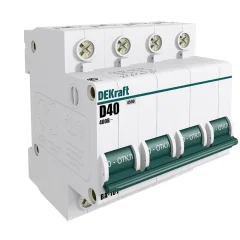Авт. выкл. 4Р 10А х-ка C ВА-101 4,5кА DEKraft 11089DEK