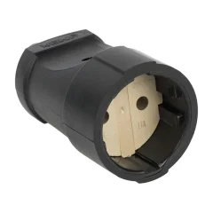 Гнездо штепсельное б/з черн. ПВХ 10A 250B PROxima EKF ASGO10-30