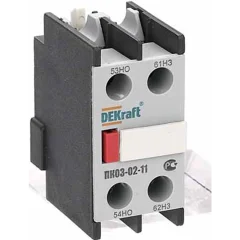 Приставка конт. доп. контакты 1НО+1НЗ лицевой установки ПК-03 DEKraft 24100DEK