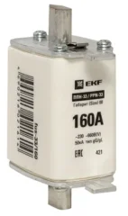 Плавкая вставка ППН-33 160/160А габарит 00 EKF fus-33/160