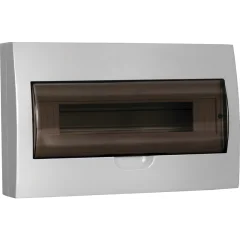 Корпус пластиковый ЩРН-П-18 черн. прозр. дверь IP41 GENERICA MKP12-N-18-41-G