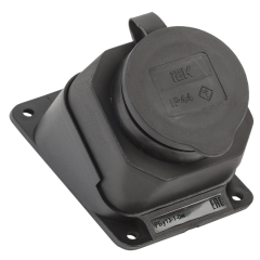 РБу13-1-0м Розетка с защ. кр. угловая настен. ОМЕГА IP44 IEK PKR22-016-2-K02