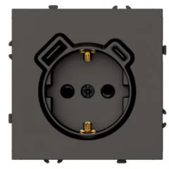 Розетка 1-местная з/ш с/з 16А + USB + Type C (механизм), , 250В, 20W, серия Эмили, RST16-5119 STEKKE