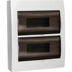 Корпус пластиковый ЩРН-П-24 черн. прозр. дверь IP41 GENERICA MKP12-N-24-41-G