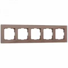 Рамка на 5 постов (латте, стекло) Favorit W0051142 Werkel a058822