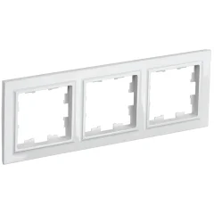 BRITE Рамка 3-мест. РУ-3-БрБ бел. IEK BR-M32-K01