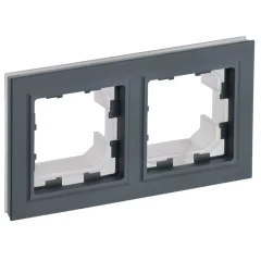 BRITE Рамка 2-мест. IP44 РУ-2-БрГ-44 граф. IEK BR-M22-44-K53