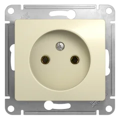 GLOSSA РОЗЕТКА без заземления, 16А, механизм, БЕЖЕВЫЙ Systeme Electric GSL000241