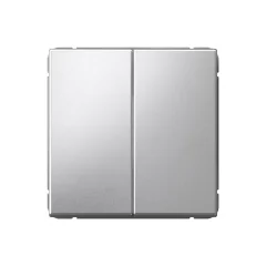 ARTGALLERY 2-клавишный ВЫКЛЮЧАТЕЛЬ КНОПОЧНЫЙ, сх.2, 10А, механизм, АЛЮМИНИЙ GAL0003 Systeme Electric