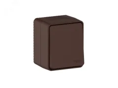 Выключатель 1-клавишный накладной 10А IP54 AtlasDesign Profi54 коричневый Systeme Electric ATN546011