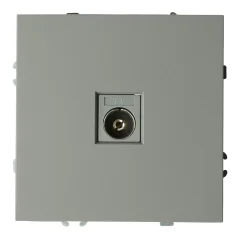 Розетка СП TV механизм (платиново-серый) soft touch Эмили RST00-5108-10 STEKKER 49953