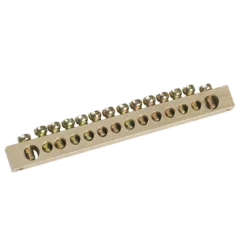 Шина PEN "земля-ноль" 8х12мм 18/2 (18групп/креп по краям) IEK ynn21-18-100