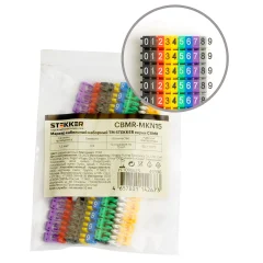 Маркер кабельный наборный "0-9" 1,5 мм2 CBMR-MKN15 (150шт/упак - 10 отрез. по 15 шт.) STEKKER 49396
